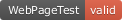 WebPageTest Validation Badge